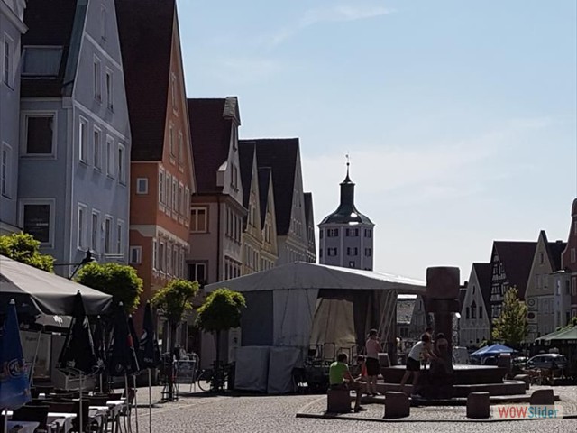 Der Marktplatz von Günzburg