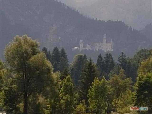 Ganz hinten sieht man das Schloss Neuschwanstein
